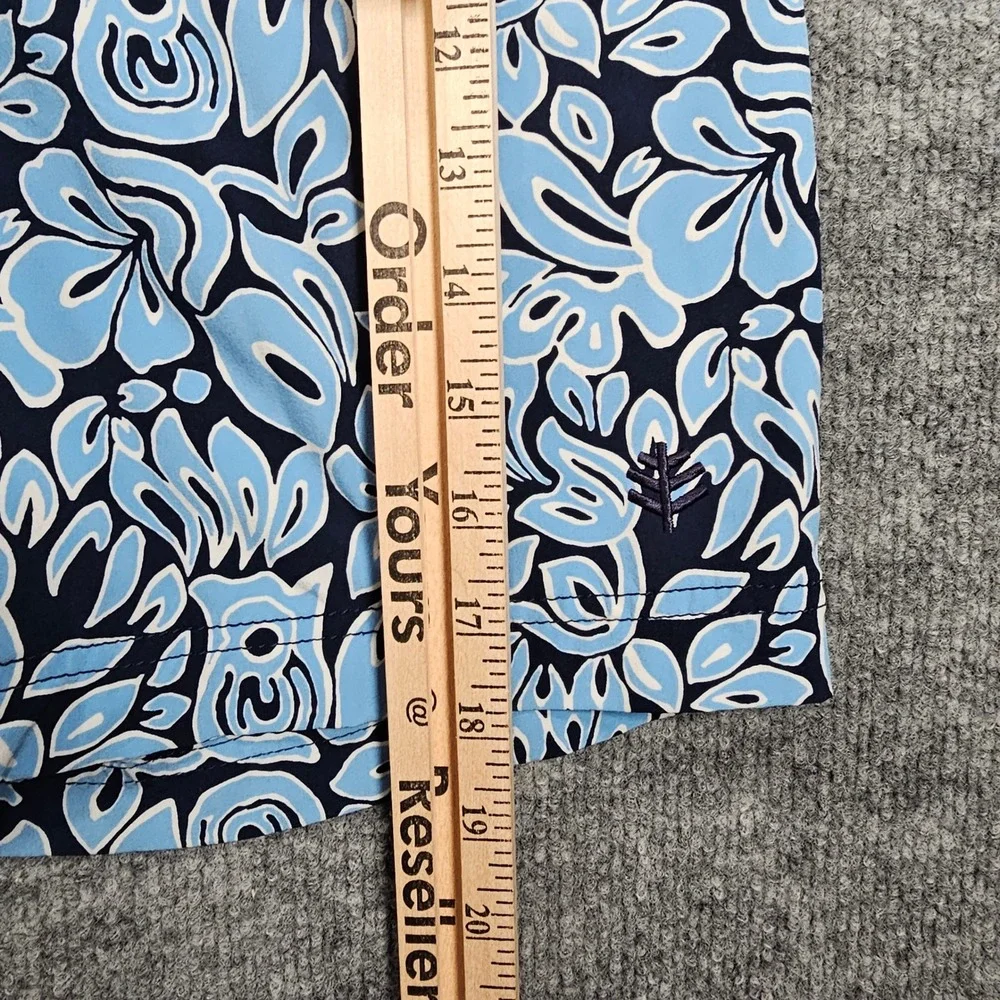 Coolibar‎ Swim Trunks Mens S Blue Floral Paisley UPF 50+ Sun Protection Shorts